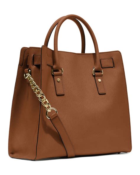 michael kors hamilton tote large|michael kors large satchel handbag.